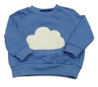 Modrá mikina s mrakem Pocopiano