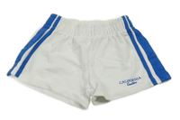 Bielo-modré kraťasy s pruhmi a nápisom Zara