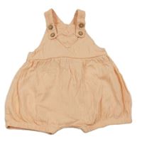 Meruňkové laclové mušelínové kraťasy se srdíčkem 