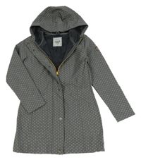 Šedá puntíkatá softshellová parka s kapucí Yigga