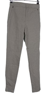 Dámské černo-hnědé vzorované skinny kalhoty M&S