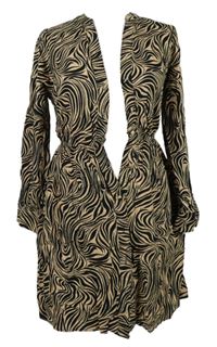 Dámské béžovo-černé vzorované košilové šaty George 