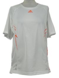 Pánské bílé sportovní funkční tričko Adidas 