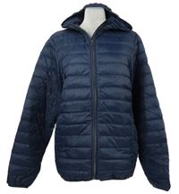 Pánská tmavomodrá šusťáková zateplená bunda s kapucí Livergy 