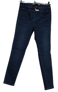 Nové - Dámské tmavomodré džegíny Next 