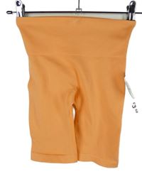 Nové - Dámske oranžové športové elastické kraťasy Primark