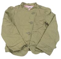 Khaki ľanová crop bunda M&S