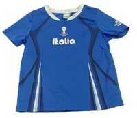 Modrý sportovní dres s potlačou