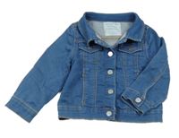 Modrá rifľová tepláková bunda Primark