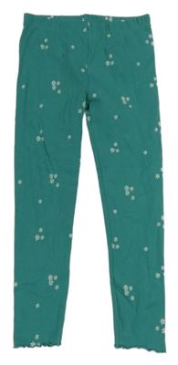 Tyrkysové kvetinové legíny George