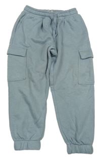 Svetlomodré cargo tepláky H&M