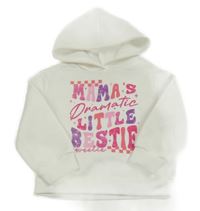 Biela mikina s nápisom a kapucňou Shein