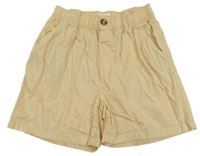 Béžové plátěné kraťasy H&M