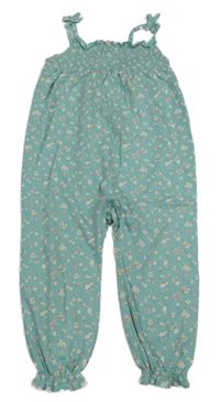 Mintový overal s kvetinami H&M