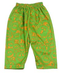 Kockovaným - Zelené vzorované nohavice Tu