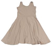 Pudrové bavlnené šaty H&M