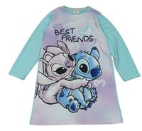 Lila-světlemodrá noční košile se Stitchem Disney