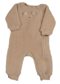 Pudrový huňatý overal s čumákem M&S