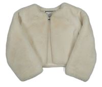 Smetanové kožešinové podšité bolérko zn. St. Bernard