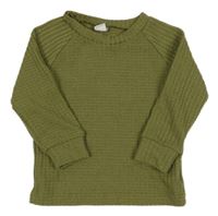 Khaki pletené mikinotriko zn. Shein