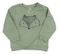 Světlekhaki mikina s líškou Orchestra