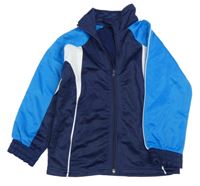 Modro-bielo-tmavomodrá športová prepínaci mikina X-mail