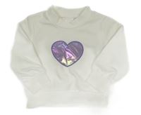 Biela mikina so srdcem