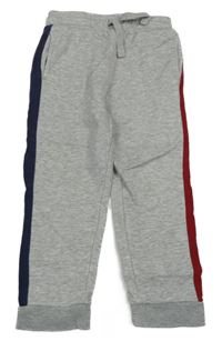 Sivé tepláky s pruhmi George