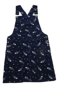 Tmavomodré menšestrové na traké šaty s hviezdami Joules