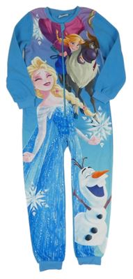 Modro-fialový fleecový overal - Ledové království Disney