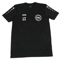 Černé sportovní tričko s nápisem Jako
