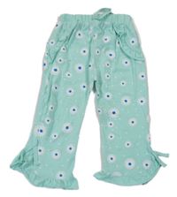 Mátové culottes tepláky s kvietkami