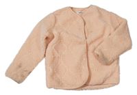 Marhuľová huňatá podšitá bunda H&M