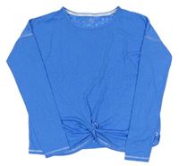 Modré vzorované ľahké tričko s uzlom M&S