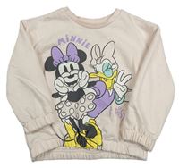 Světlerůžová oversize mikina s Minnií Primark