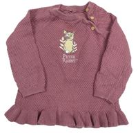 Růžový vzorovaný svetr Peter Rabbit Tu