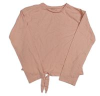 Svetloružové crop tričko Nutmeg