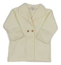 Smotanový kabát s kožešinou