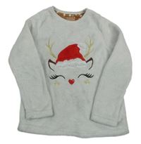 Sivá chlpatá mikina so sobom Primark