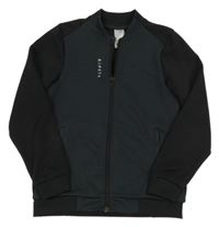 Čierno-sivá prepínaci funkčná športová mikina Decathlon