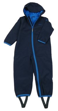 Tmavomodrá softshellová kombinéza s kapucí Jako-o