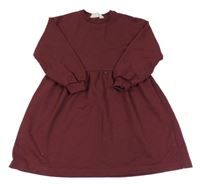 Mahagónovoé teplákové šaty H&M
