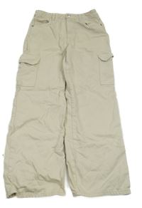 Béžové high waist cargo  rifle Page one young