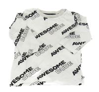 Bílé triko s nápisy Next