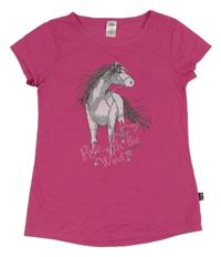 Růžové tričko s koníkem Trigema