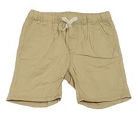 Béžové plátěné kraťasy H&M