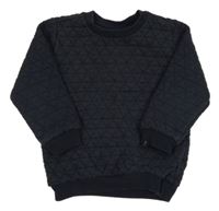 Tmavosivá prešívaná zateplená mikina Matalan