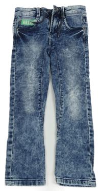 Modré batikované rifle Dopodopo