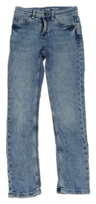 Modré plesňové teplákové slim rifle C&A