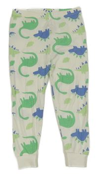 Bílé pyžamové kalhoty s dinosury Primark